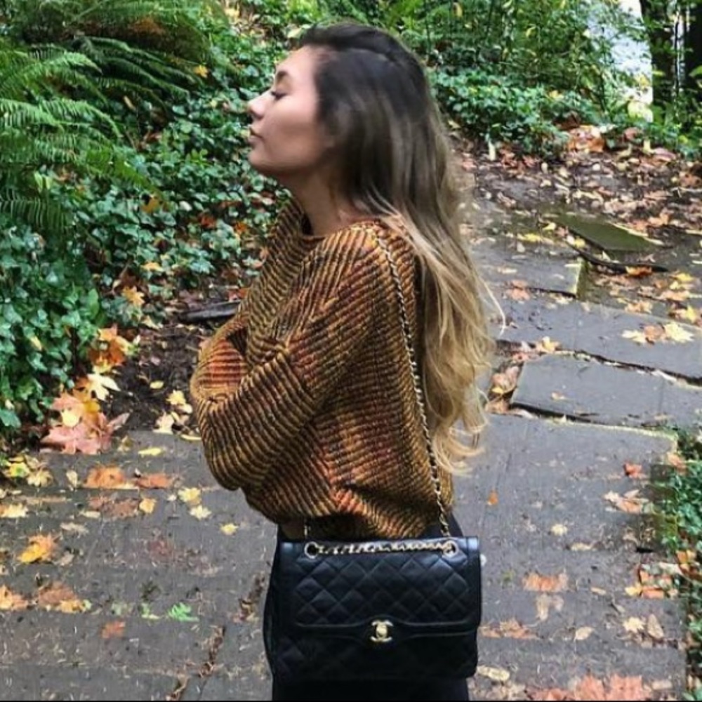 Vintage Chanel black 2.55 classic